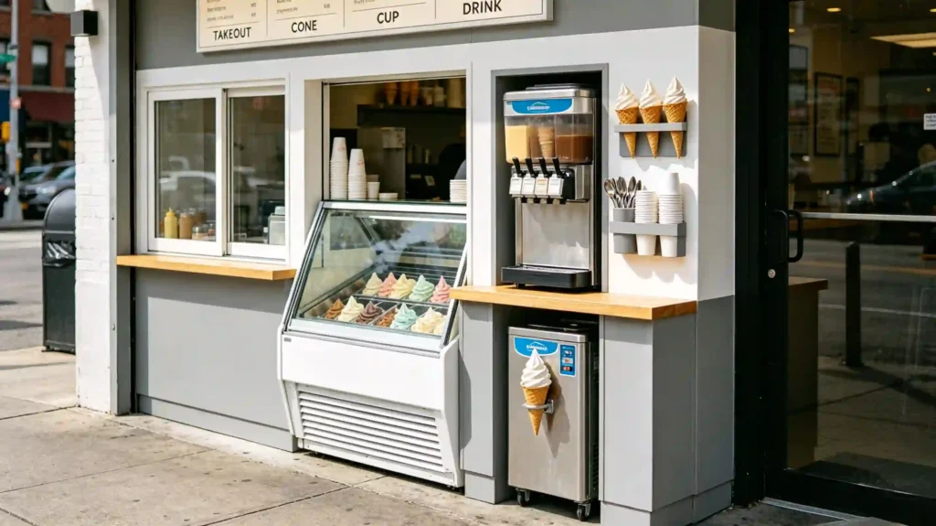 ice cream shop design idea