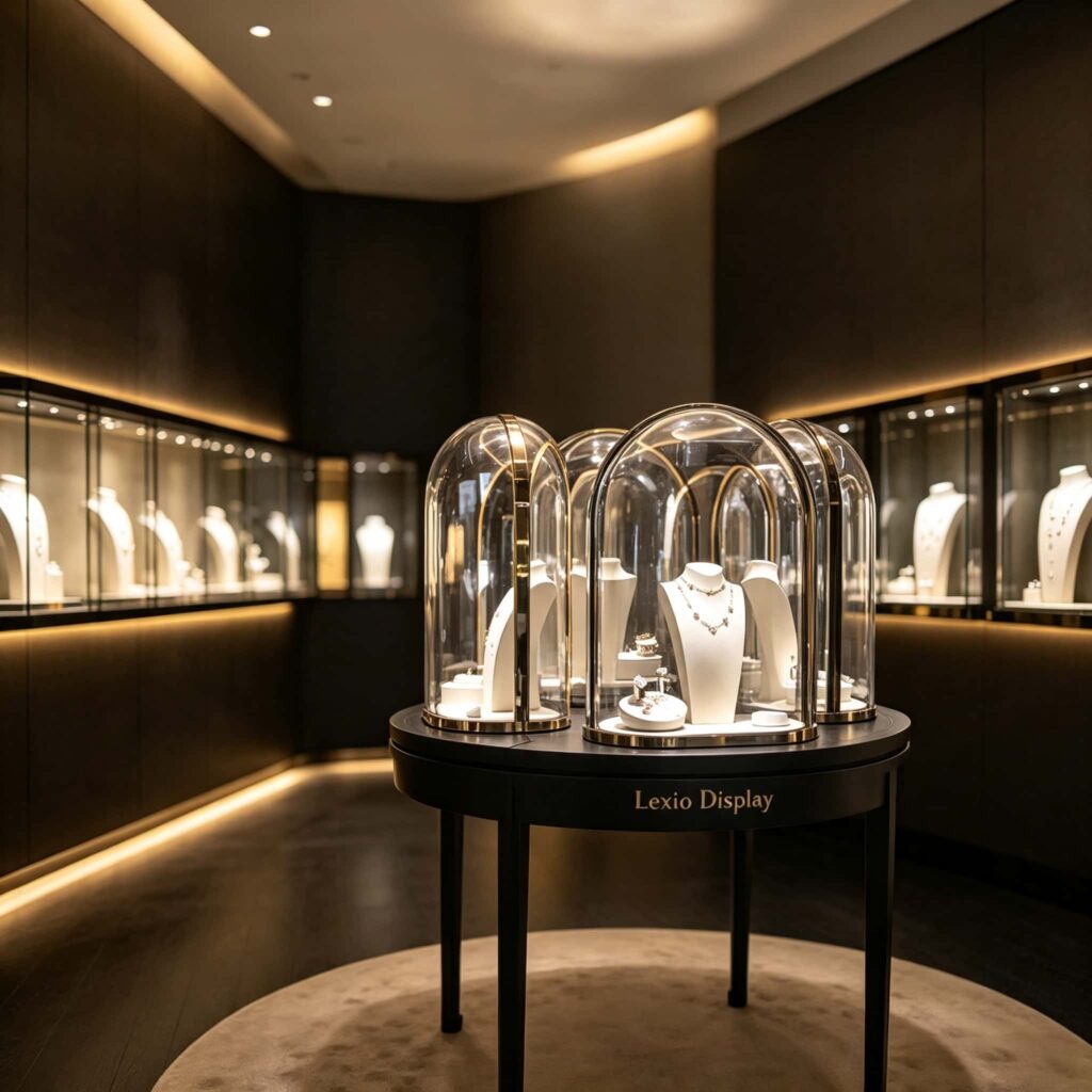 Curved Glass Display Case