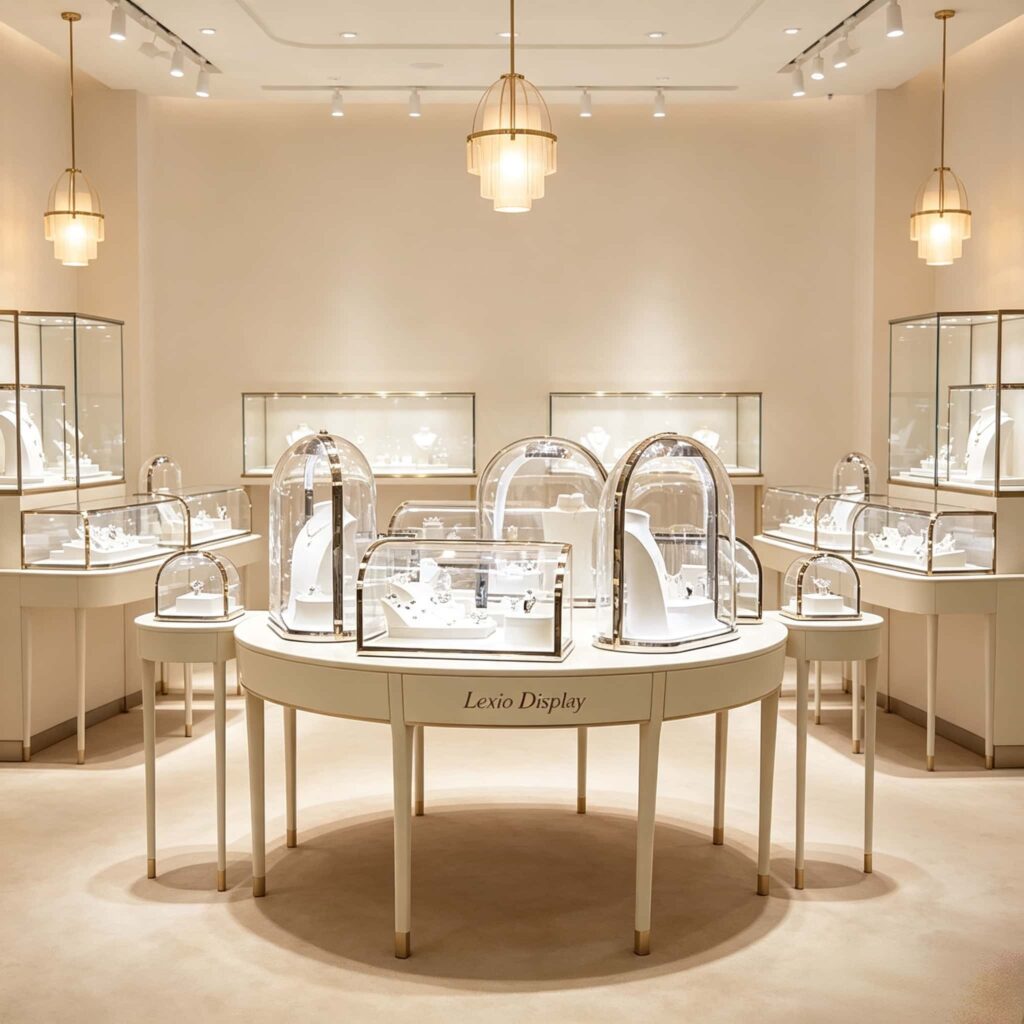 Curved Glass Display Case
