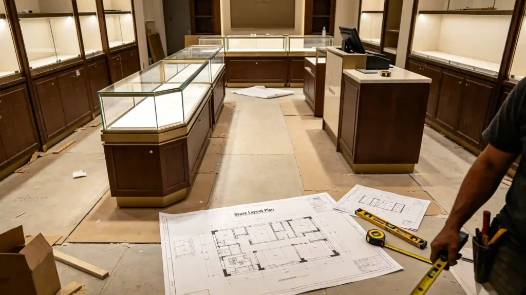 jewelry store layout plan