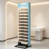 nail display stand (9) Narrow Vertical Freestanding LED Nail Polish Display Tower | Single-Sided Slim Gel Color Rack For Small Nail Studios
