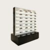 optical cabinets (28) Custom Black & White LED Lighted Freestanding Sunglasses Display Stand For Optical Shop