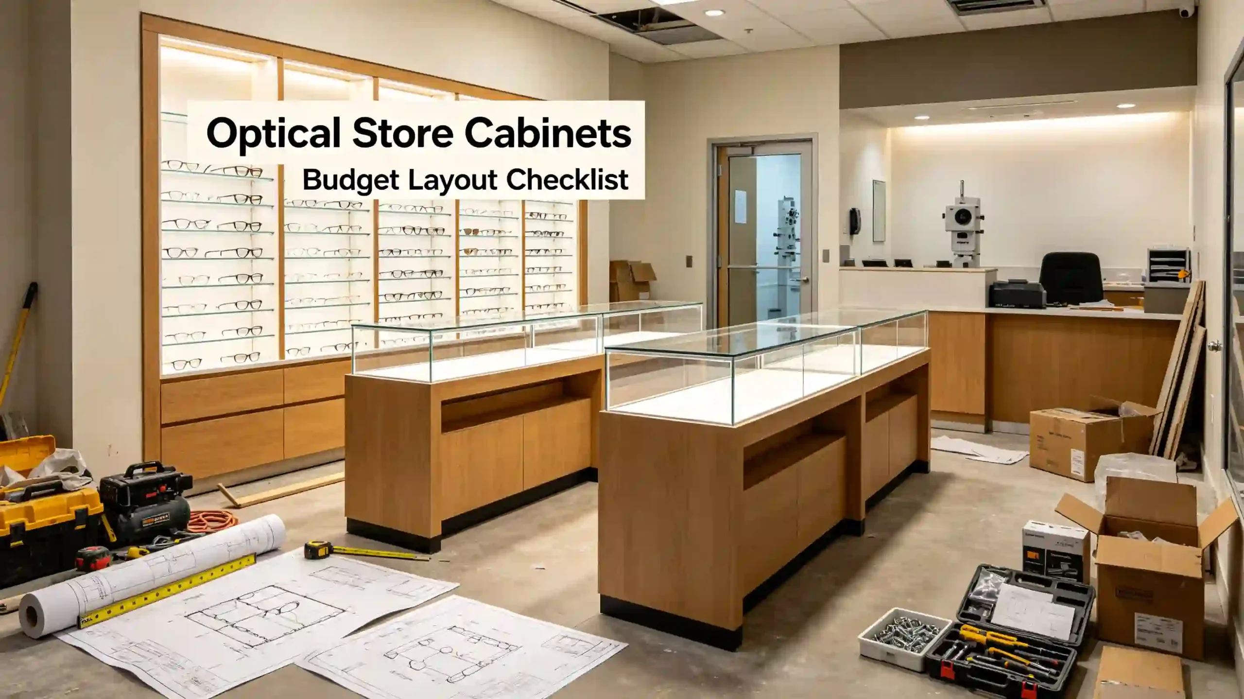 optical store display cabinet
