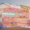 outdoor ice cream kiosk