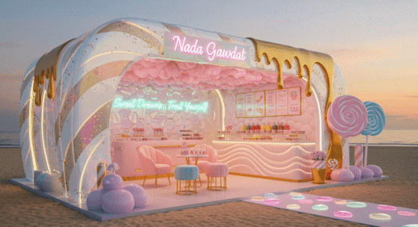 outdoor ice cream kiosk