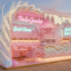 outdoor ice cream kiosk