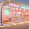 outdoor ice cream kiosk