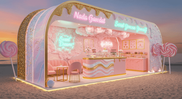 outdoor ice cream kiosk