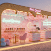 outdoor ice cream kiosk