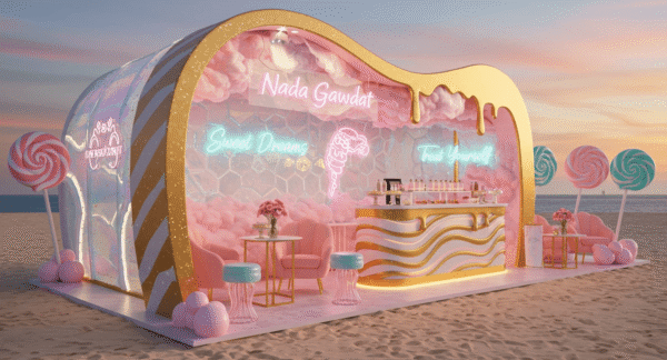 outdoor ice cream kiosk