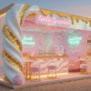 outdoor ice cream kiosk
