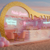 outdoor ice cream kiosk