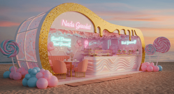 outdoor ice cream kiosk