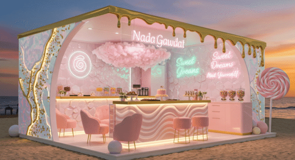 outdoor ice cream kiosk