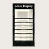 Wholesale Black Perfume Display Wall Cabinet | Open Fragrance Showcase With LED Shelves For Cosmetic Shop