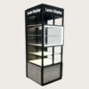 Custom Metal Frame Cube Perfume Cosmetic Display Towe Open Retail Showcase