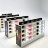 perfume gondola display (24) Wholesale Double Sided Cosmetic Island Display Cabinet | Modern White Open Shelving Retail Perfume Gondola With LED Light Box