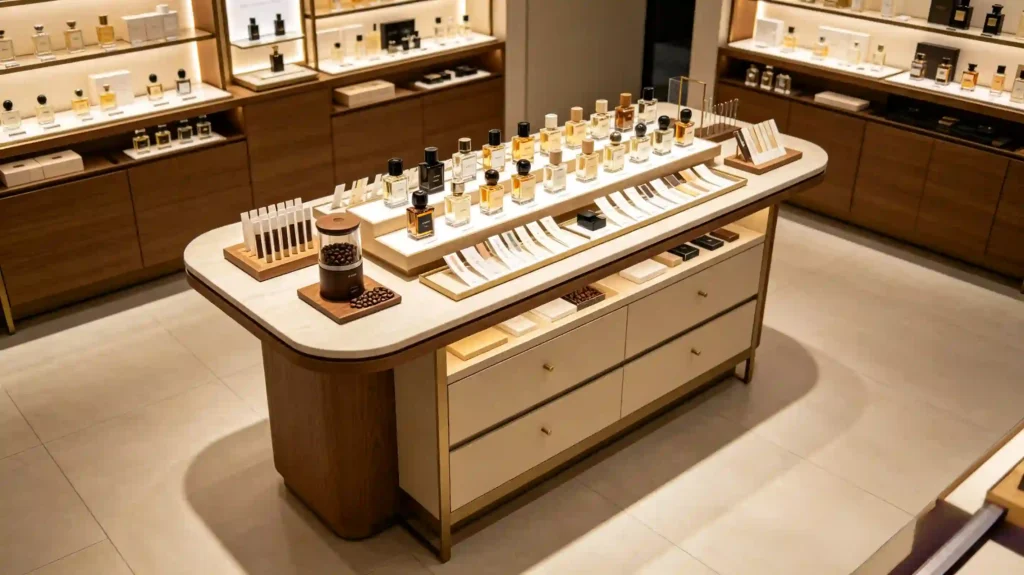 perfume island table