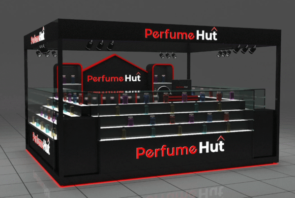 perfume kiosk