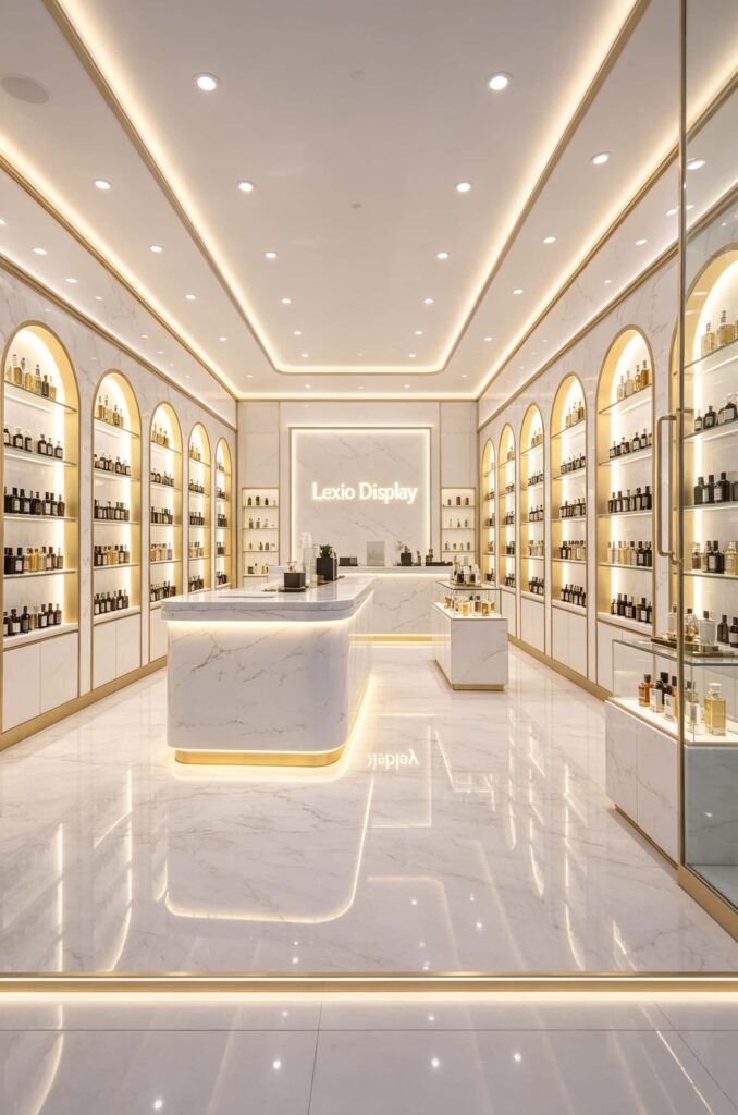 Island Counters for Modern Perfume Stores