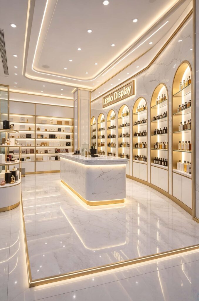 Island Counters for Modern Perfume Stores