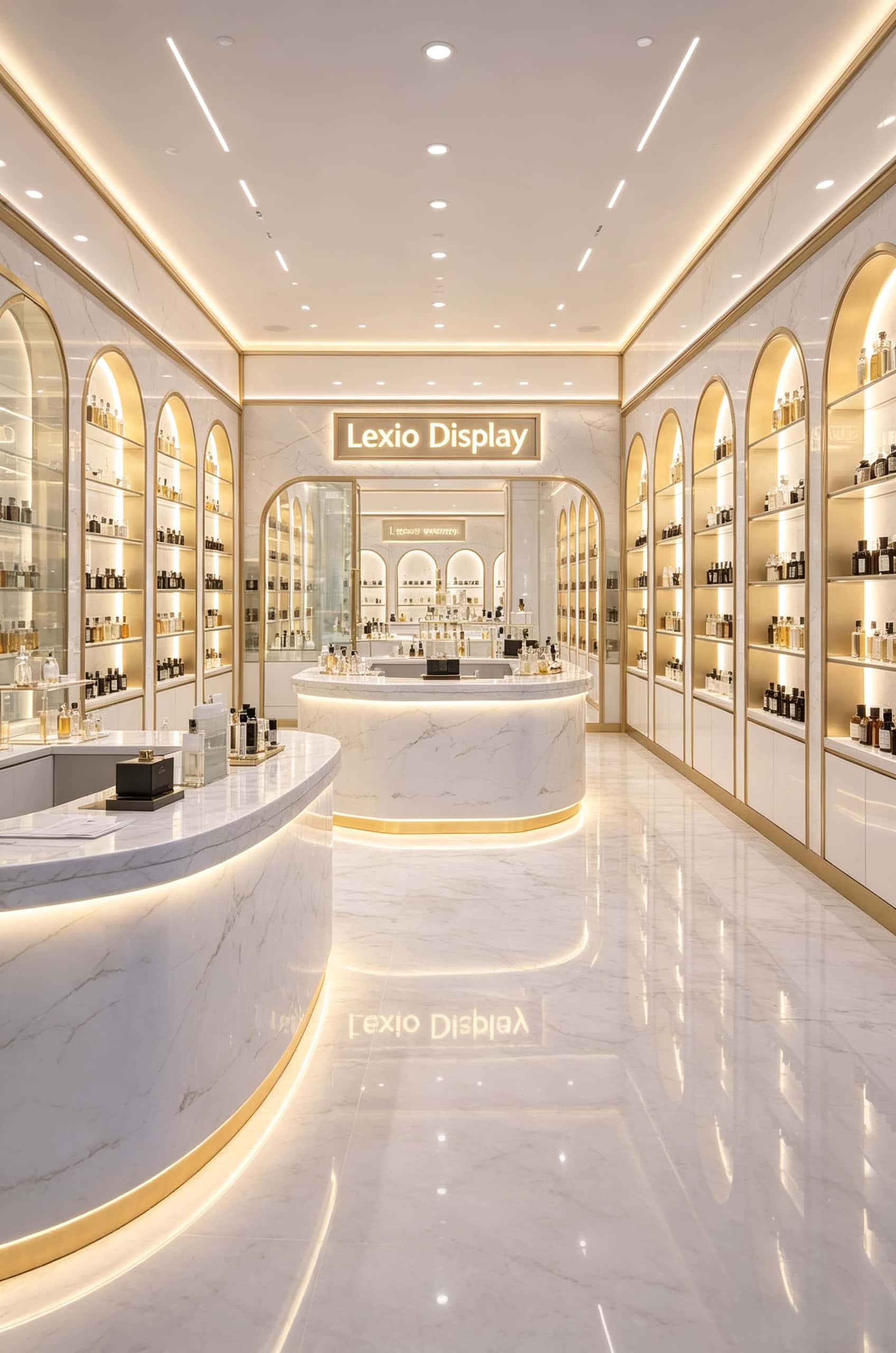 Island Counters for Modern Perfume Stores