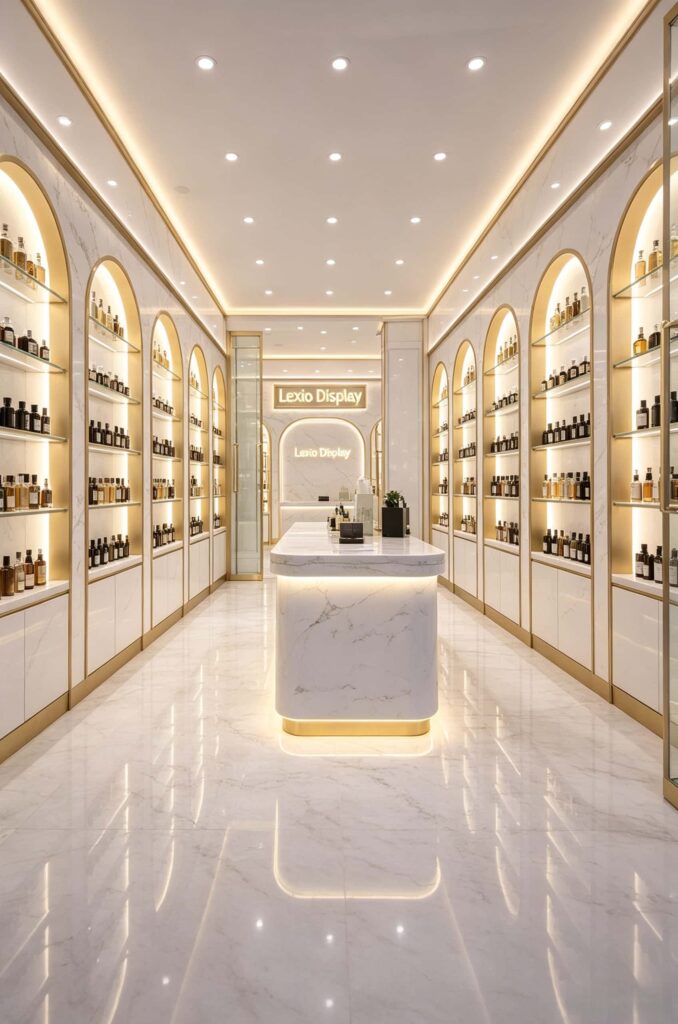 Island Counters for Modern Perfume Stores