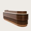 Walnut Wood Reception Desk