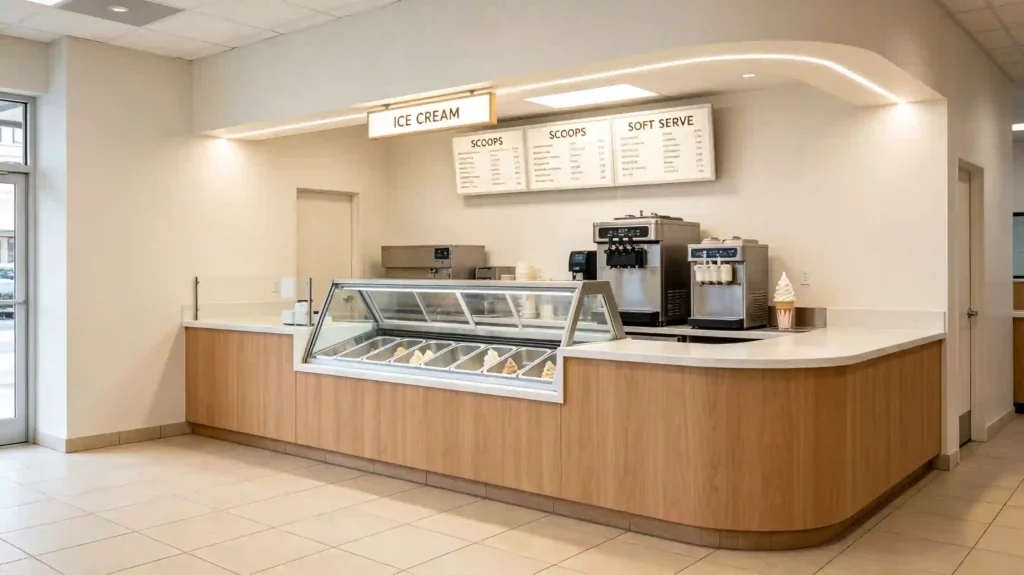 simple ice cream shop idea