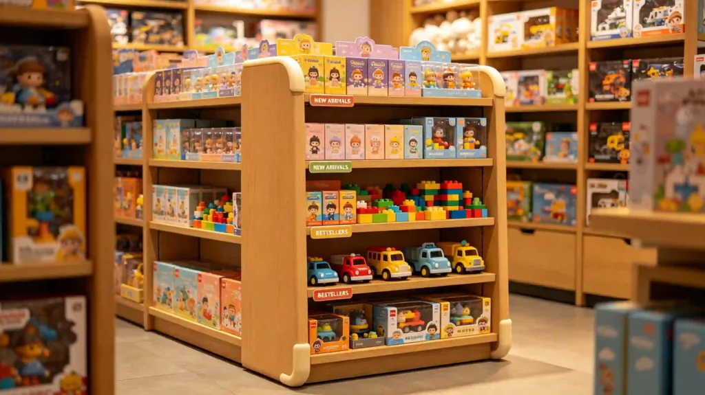 toy store display shelf