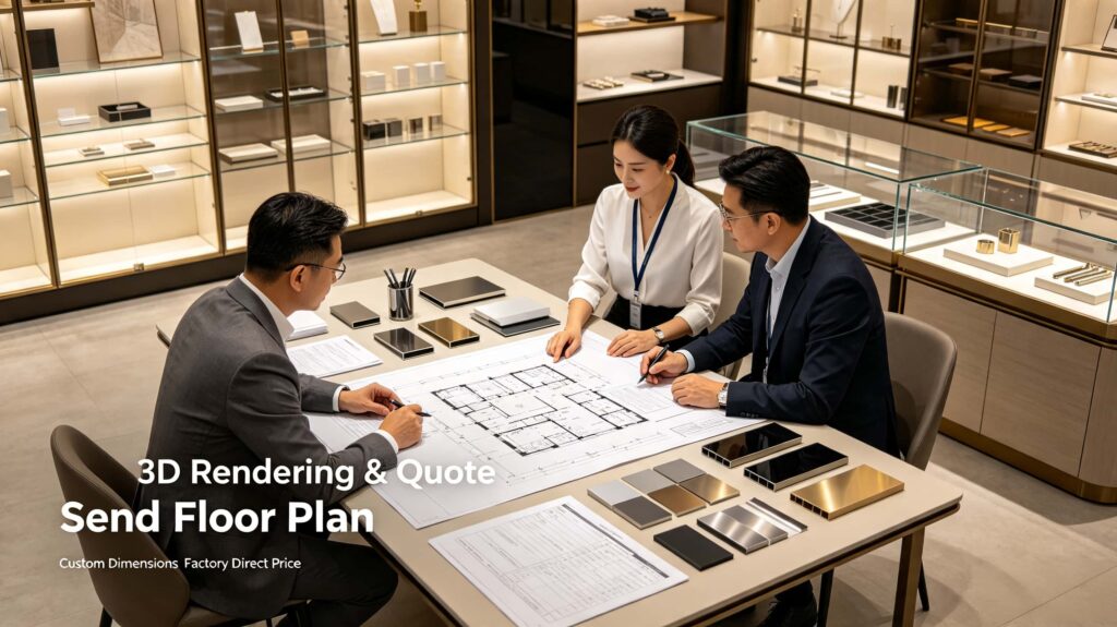 How to work with a factory on custom commercial display cabinets