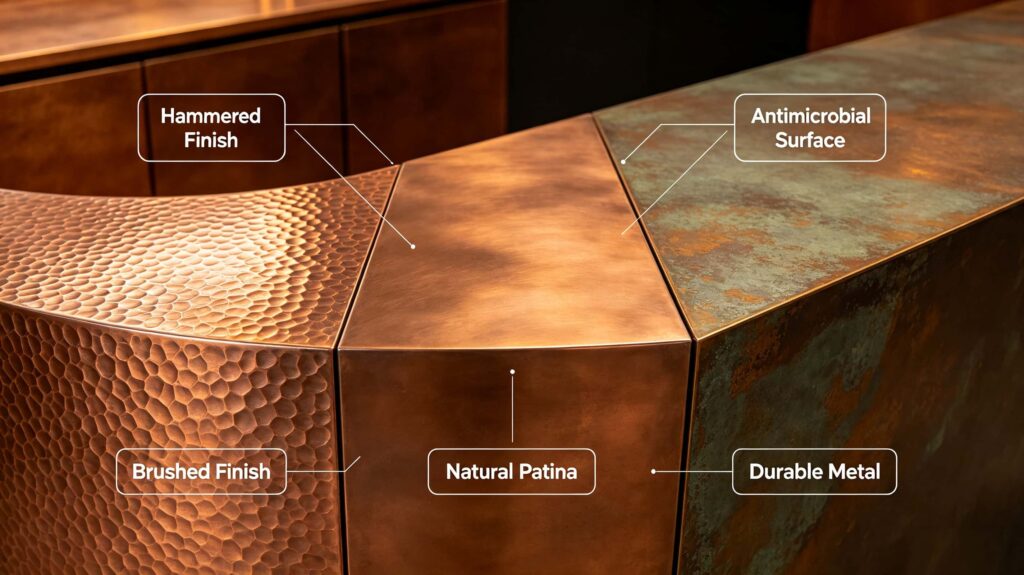 Copper Reception Desk
