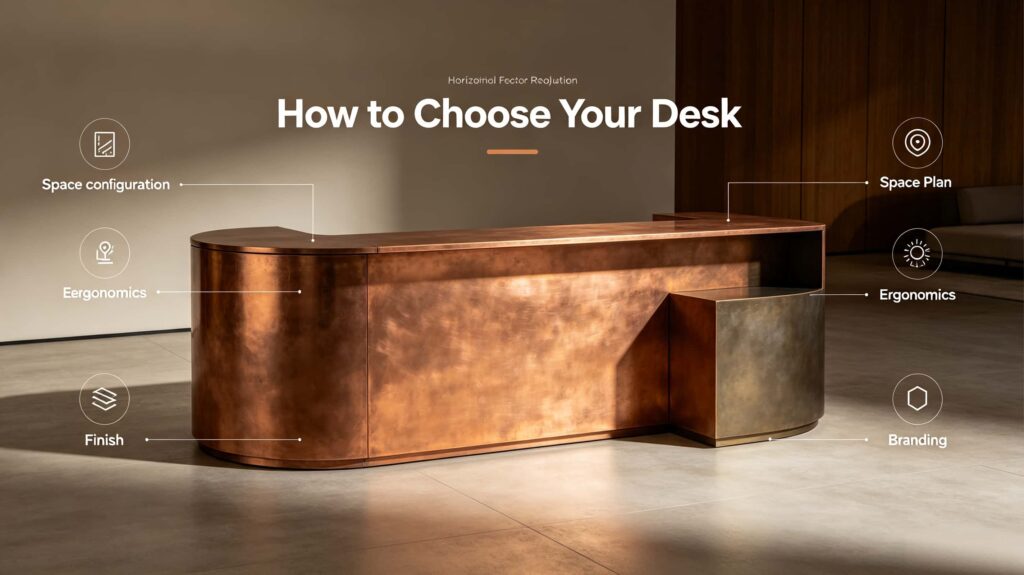 How to choose the right custom copper reception desk?