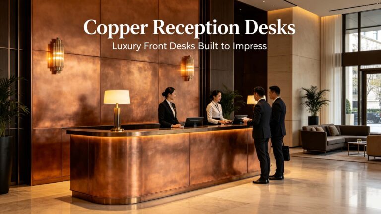 Copper Reception Desk