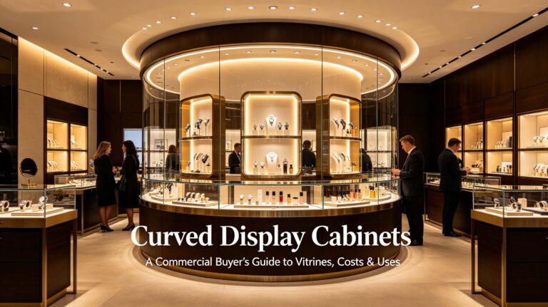 Curved Display Cabinets: A Commercial Buyer’s Guide to Vitrines, Costs & Uses