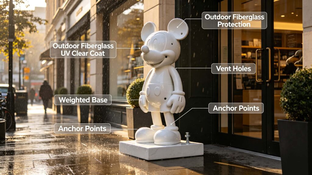 Can a Fiberglass Statue Be Outside?