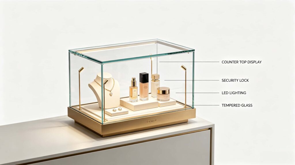 What is a counter top display?