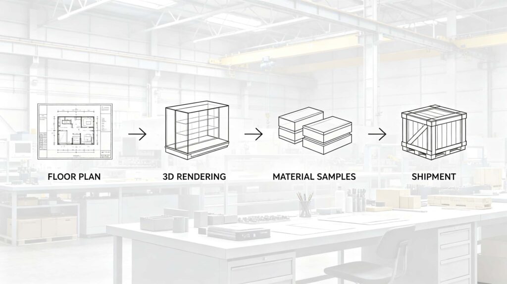 How to buy a custom glass display case from a factory?