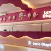 Custom Wavy Burgundy Ice Cream Kiosk with Overhead Canopy Commercial Frozen Yogurt Kiosk