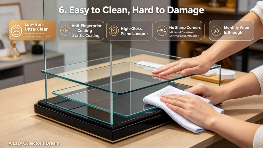 6️⃣ Easy to Clean, Hard to Damage (A Lazy Collector’s Dream)