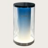 column display cabinet (12) Luxury Black Gold Trim Pink Gradient Table Lamp | Minimalist Cylindrical Glass Decor Lighting
