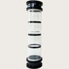 column display cabinet (4) Wholesale Luxury Tiered Black Trim Cylindrical Glass Display Tower | Freestanding LED Illuminated Round Showcase for Watch & Jewelry Boutique