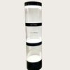 column display cabinet (6) Wholesale 3-Section Segmented Cylindrical LED Display Tower | Gloss Black Trim Freestanding Round Showcase for Watch & Jewelry Boutique Store