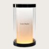 column display cabinet (9) Modern Cylindrical Gradient Pink Glass Table Lamp | Luxury Decorative Ambient Desk Lamp for Home & Retail