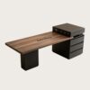 island tables (15) Wholesale Walnut Wood Offset Kitchen Island Dining Table | Asymmetrical Side Cabinet Storage Work Desk for Home & Retail Boutique Display