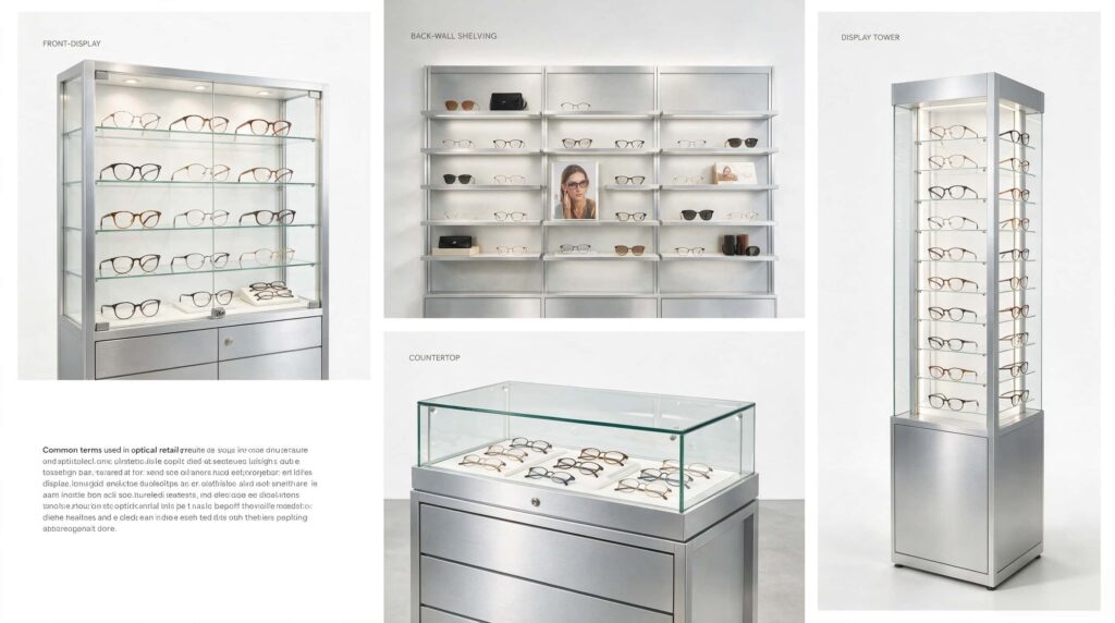What are those glass cabinets called?