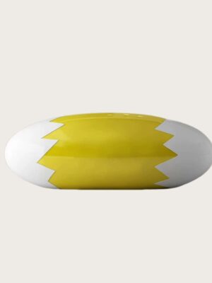 Glossy white oval curved modern reception desk with drawers Lexio Display for office lobby salon and beauty studio front counter