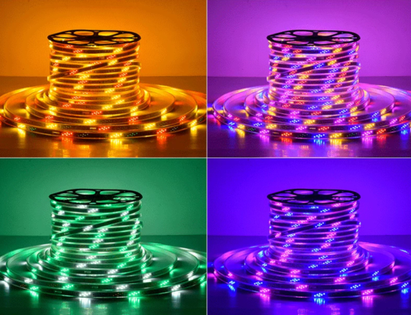 Custom 2835 RGB LED Strip Light Kit – 6-Color Remote Control & Running Light