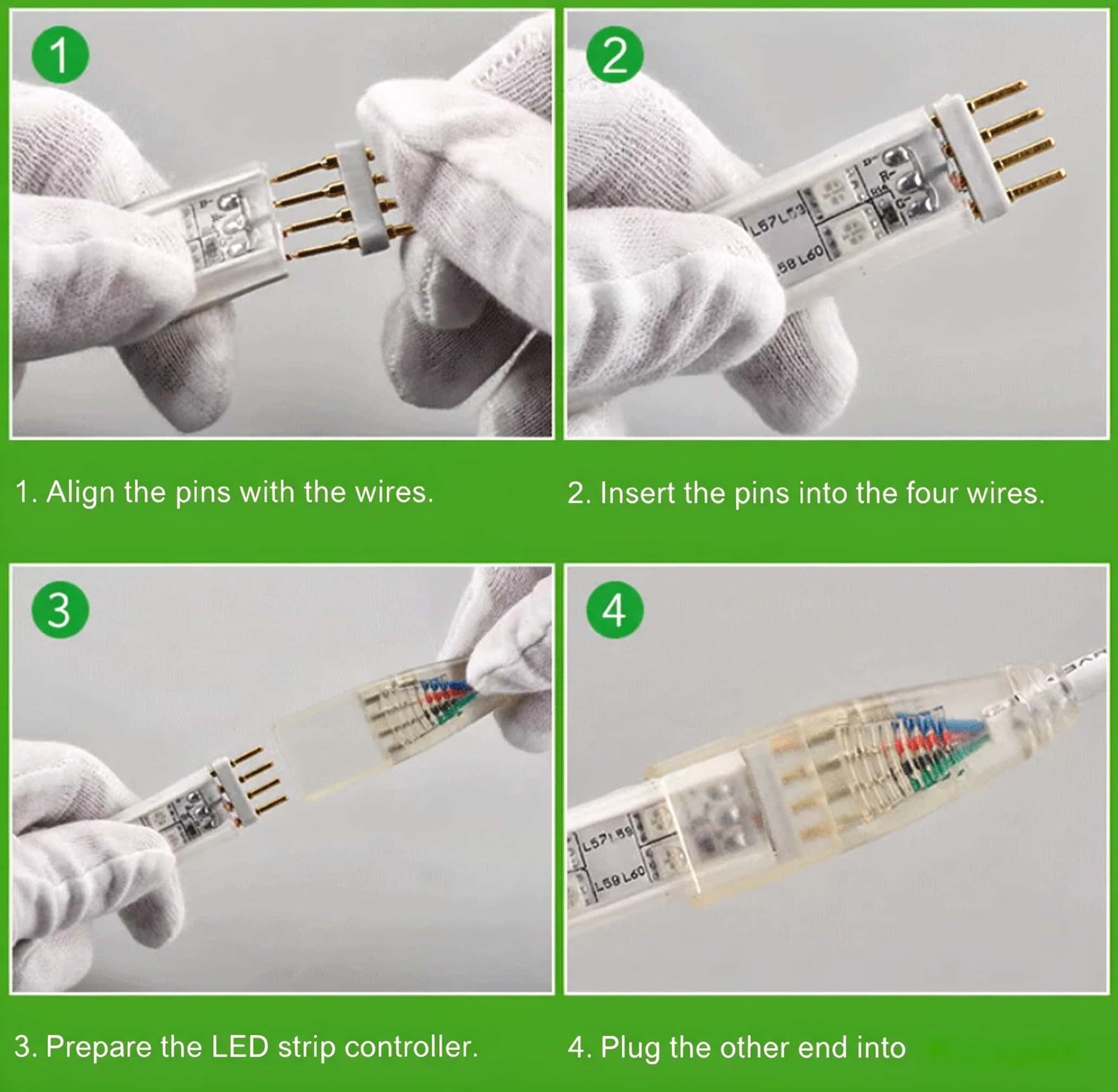 Custom 2835 RGB LED Strip Light Kit – 6-Color Remote Control & Running Light