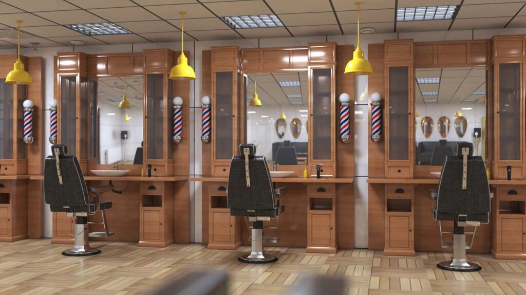 Full Commercial Barbershop Renovation Example